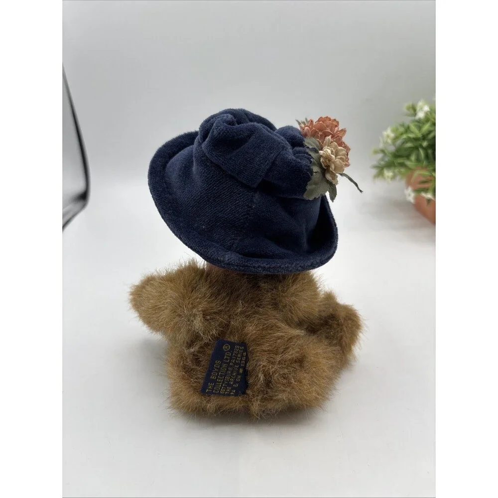 Vtg 1990 Boyd's Bear Yvette Dubeary Jointed Plush Stuffed Animal Toy w/ Hat 8